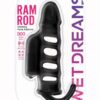 Wet Dreams Ram Rod Silicone Vibrating Penis Extender - Black