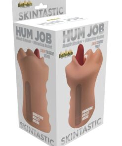 Skinsations Hum Job Vibrating Mouth Stroker - Vanilla