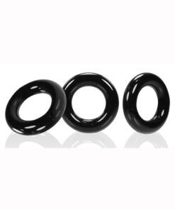 Oxballs Willy Rings Cock Ring (3 pack) - Black