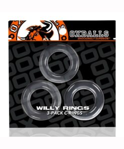 Oxballs Willy Rings Cock Rings (3 pack) - Clear