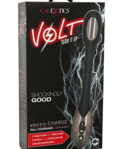 Volt Electro-Charge Rechargeable Electro-Stimulating Massager - Black