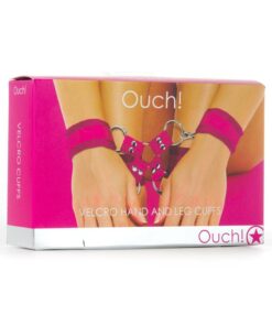 Ouch! Velcro Hand and Leg Cuffs - Pink