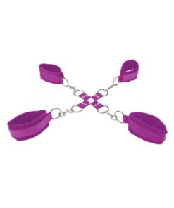 Ouch! Velcro Hand and Leg Cuffs -  Purple