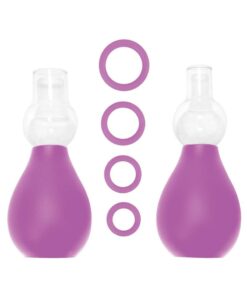 Ouch! Nipple Erector Pump Set - Purple