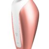 Satisfyer Love Breeze Rechargeable Silicone Clitoral Stimulator - Copper