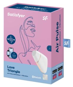 Satisfyer Love Triangle Rechargeable Silicone Clitoral Stimulator - White