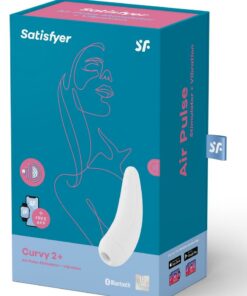 Satisfyer Curvy 2+ Rechargeable Silicone Clitoral Stimulator - White