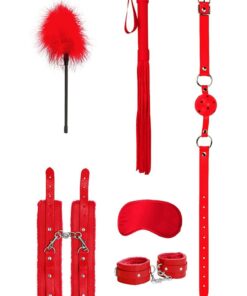 Ouch! Kits Beginners Bondage Kit 6pc - Red