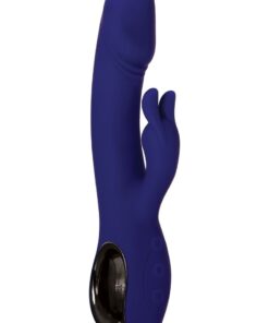 Bunny Buddy Rechargeable Silicone Dual Vibrator with Clitoral Stimulator - Purple