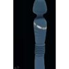 Adam and Eve Dual Ended Thrusting Wand Rechargeable Silicone Vibrator - Teal