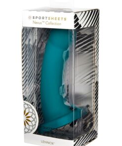 Nexus Collection By Sportsheets LENNOX Silicone Hollow Vibrating Sheath Rechargeable Dildo 8in - Green