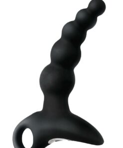 Anal-Ese Collection Rechargeable Vibrating Silicone Alpha Plug #2 - Black