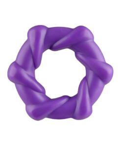 Rock Candy Taffy Twist Cock Ring - Purple