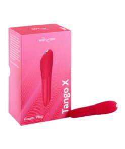 We-Vibe Tango X Rechargeable Clitoral Mini Bullet Vibrator - Cherry Red