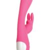 Bunny Kisses Rechargeable Silicone Rabbit Vibrator - Pink