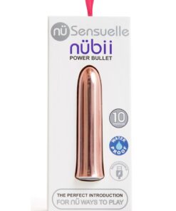 Sensuelle Nubii 15 Function Rechargeable Bullet Vibrator - Rose Gold