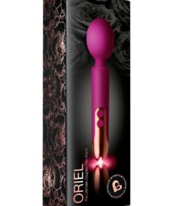 Oriel Silicone Rechargeable Wand Massager - Fuchsia