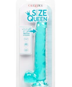 Size Queen Dildo - 10in - Blue