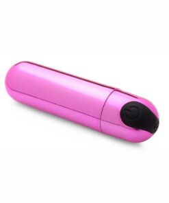 Bang! 10X Vibrating Metallic Rechargeable Bullet Vibrator - Pink