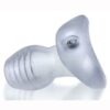 Glowhole 1 Light Up Hollow Silicone Buttplug - Small - Cool Ice