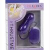 Slay #Thrustme Silicone Rechargeable Thrusting Rotating Vibrator with Remote - Purple