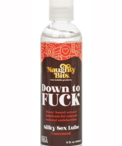 Naughty Bits Down To Fuck Water Based Silky Sex Lube - Bulk