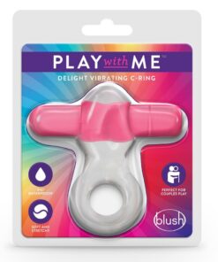 Play with Me Delight Vibrating Cock Ring - Pink