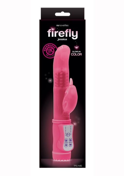 Firefly Jessica Glow In The Dark Thrusting and Rotating Rabbit - Pink