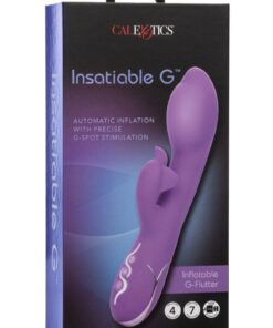 Insatiable G Inflatable G-Flutter Silicone Rechargeable Vibrator - Purple
