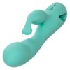 California Dreaming Tahoe Temptation Silicone Rechargeable Rabbit Vibrator - Green