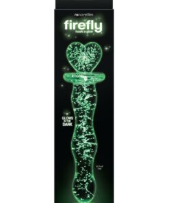 Firefly Glass Heart A Glow Probe Glow In The Dark - Clear