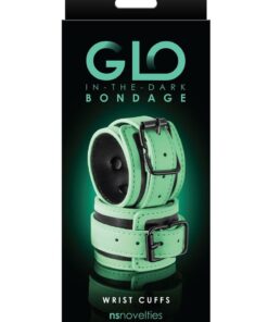 GLO Bondage Glow In The Dark Wrist Cuff - Green