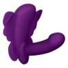 Love Distance Reach G App Controlled Rechargeable Silicone Wearable Vibrator - Purple