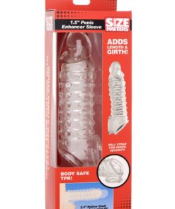 Size Matters Penis Enhancer Sleeve 1.5in - Clear