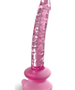 Icicles No. 86 Glass Wand with Bendable Silicone Suction Cup - Pink