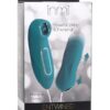 Inmi Entwined Silicone Rechargeable Thumping Egg and Licking Clit Stimulator with Remote Control - Teal