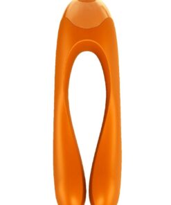 Satisfyer Candy Cane Silicone Rechargeable Mini Vibrator - Orange