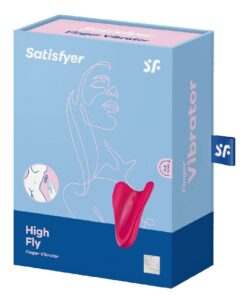 Satisfyer High Fly Silicone Rechargeable Hand Massager - Red