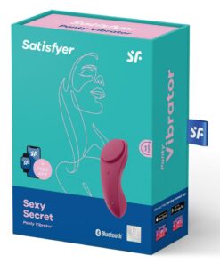 Satisfyer Sexy Secret Silicone Rechargeable Panty Vibe - Red