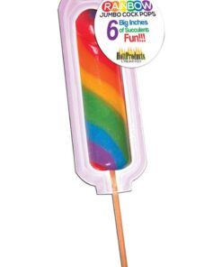 Rainbow Jumbo Cock Lollipop
