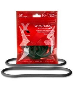 The Xplay Wrap Ring Silicone Slim 12in (2 pack) - Black