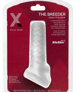 The Xplay Breeder Textured Sleeve - Clear