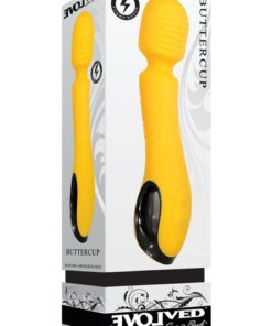 Buttercup Silicone Rechargeable Wand Massager - Yellow
