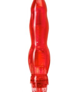 Naturally Yours Flamenco Vibrating Dildo 6.75in - Red