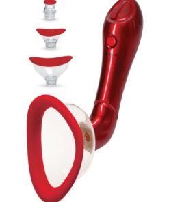Bloom Intimate Body Pump Vibrating Rechargeable Interchangeable Set Limited Edition (4 piece) - Red