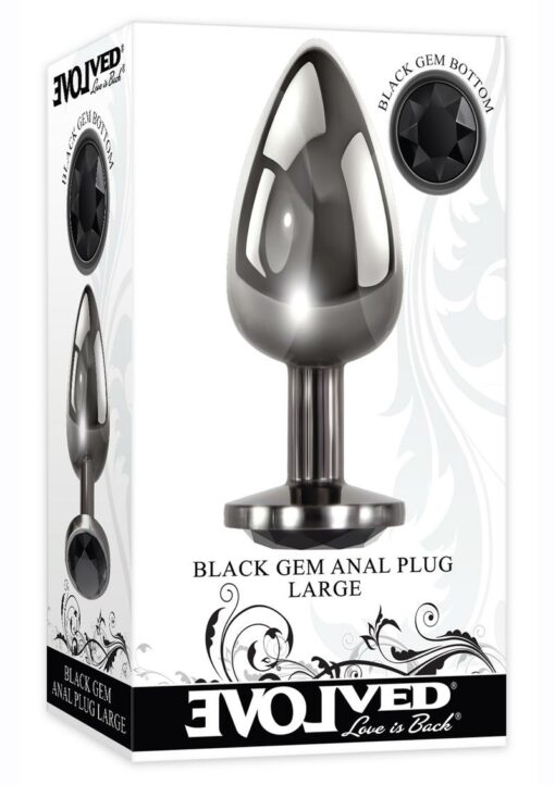 Black Gem Anal Plug - Large