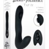 Zero Tolerance Tap It Silicone Rechargeable Prostate Massager with Remote Control - Black