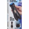 Trinity Men 10X Vibrating Silicone Rechargeable Stroker - Black