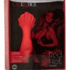Red Hot Fuego Rechargeable Silicone Massager - Red