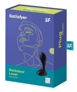 Satisfyer Backdoor Lover Silicone Vibrating Anal Plug - Black